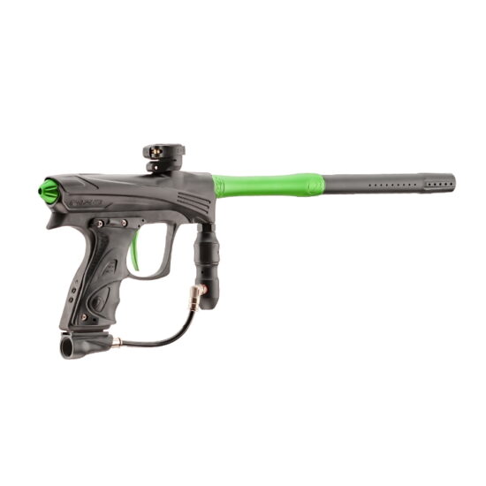 DYE_Rize_CZR_Paintball_Markierer_Black_Lime_side