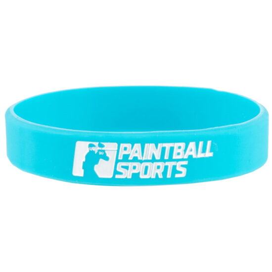 Paintballsports_Gummi_Armband_Cyan_blau