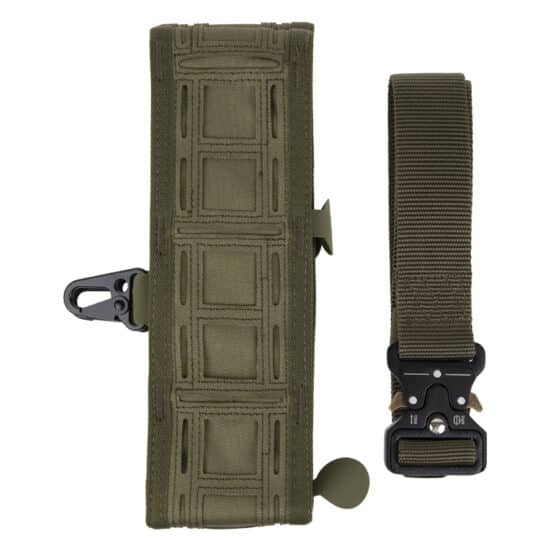 DELTA_SIX_Laser_Cut_Battle_Belt_Mollesystem_Gürtel_mit_Metall_Schnalle_Oliv_details