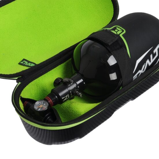 Exalt_Bottle_Case_Paintball_HP_System_Tasche_Carbon_schwarz_gruen_innen