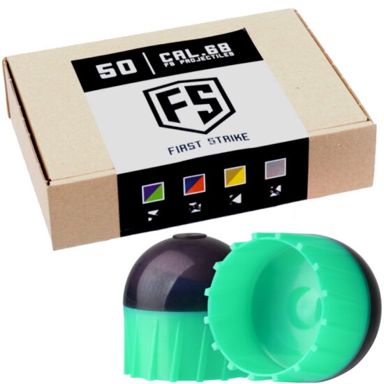 First_Strike_Paintballs_50_Schuss_Box_grau_mintgruen