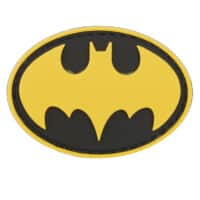 Paintball_Airsoft_PVC_Klettpatch_Bat_gelb