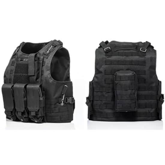 Paintball_Tactical_Weste_schwarz_details