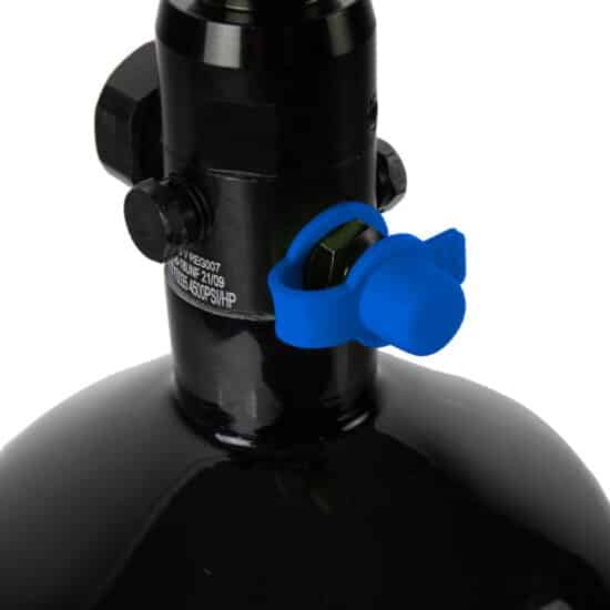 PowAir_Fuellnippelcover_Gummi_blau_auf_regulator