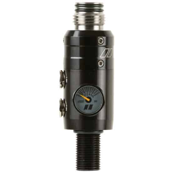 PowerHouse_TKO_Longbody_TITANIUM_Paintball_HP_Regulator_300Bar_4500PSI_BLACK_front