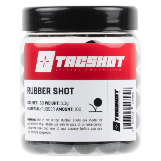 TacShot_Ammunition_Rubber_Shot_Gummigeschosse_cal68_100er_Glas