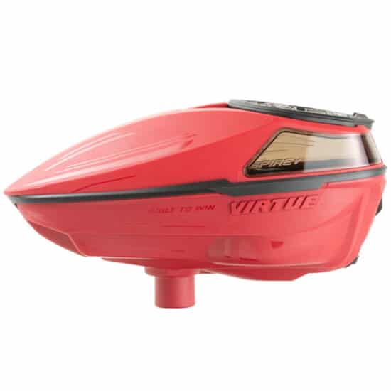 Virtue_Spire_V_Paintball_Loader_Hopper_Color_Mix_rot_schwarz